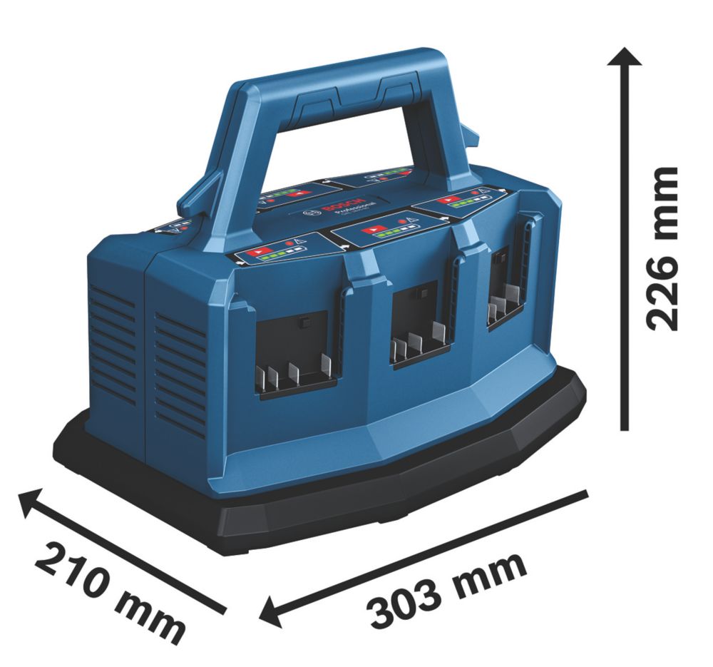 Triple Wall Shelf Mount for BOSCH 18V BATTERIES Shed Van Workshop