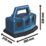Bosch GAL 18V6-80 10.8/14.4/18V Li-Ion CoolPack 6-Bay Battery Charger