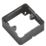 Knightsbridge 1-Gang Black Surface Box Spacer 32mm