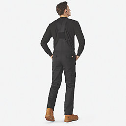 Dickies Everyday Bib & Brace Boiler Suit/Coverall Black X Large 40-41" W 31" L