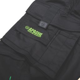 Apache Bancroft Work Trousers Black/Grey 40" W 33" L