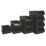 Barton TC4 Semi-Open-Fronted Recycled Storage Containers 9.1Ltr Black 10 Pack