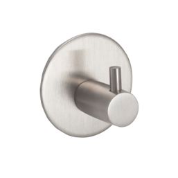 Eclipse Single Clothes Hook Satin Stainless Steel 48mm