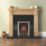Focal Point Blenheim Brass Rotary Control Inset Gas Multiflue Fire 480mm x 108mm x 585mm