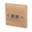 Varilight  10AX 2-Gang 2-Way Toggle Switch  Classic Oak