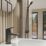 Aqualisa Downtown Black 130mm Standard Lever Mono Basin Pillar Tap  With Clicker Waste