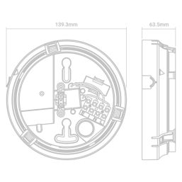 FireAngel   Mains Standalone Push-Fit Base