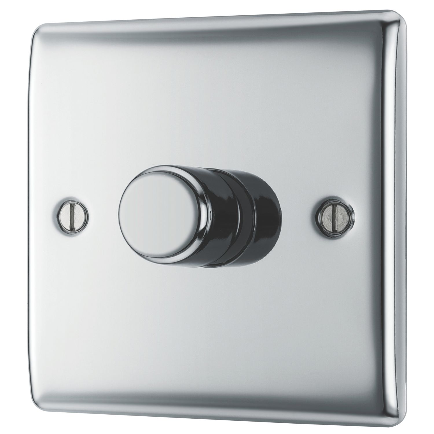 British General Nexus Metal 1-Gang 2-Way LED Dimmer Switch Polished Chrome (959CH)