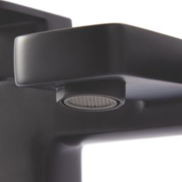 Highlife Bathrooms Fife Matt Black 127mm Deck Mounted Lever 2 Tap Holes Bath Mixer Tap