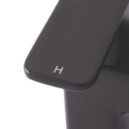 Highlife Bathrooms Fife Matt Black 127mm Deck Mounted Lever 2 Tap Holes Bath Mixer Tap