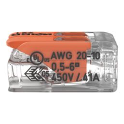 Wago 221-612 41A 2-Way Lever Connectors 50 Pack