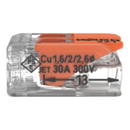 Wago 221-612 41A 2-Way Lever Connectors 50 Pack