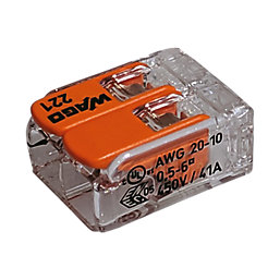 Wago  41A 2-Way Lever Connectors 50 Pack