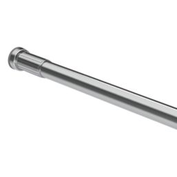 Croydex Tube Shower Rail Aluminium Chrome 1410-2600mm
