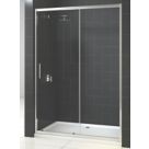 Triton Fast Fix Framed Rectangular Sliding Shower Door Chrome 1400mm x 1900mm
