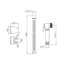 Genoa Douche Spray & Valve Chrome