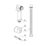 Genoa Douche Spray & Valve Chrome
