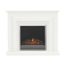 Be Modern Whitham Electric Fire Suite White 1220mm x 300mm x 1011mm