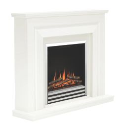 Be Modern Whitham Electric Fire Suite White 1220mm x 300mm x 1011mm