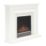 Be Modern Whitham Electric Fire Suite White 1220mm x 300mm x 1011mm