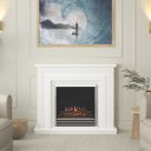 Be Modern Whitham Electric Fire Suite White 1220mm x 300mm x 1011mm