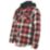 Hard Yakka Quilted Flannel  Shacket Red Large 40" Chest
