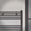 Flomasta 1600mm x 600mm 2783BTU Black Flat  Towel Radiator