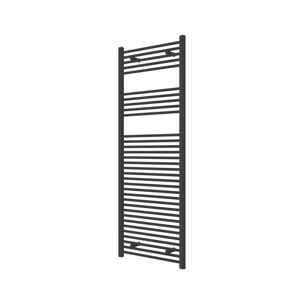 Flomasta 1600mm x 600mm 2783BTU Black Flat  Towel Radiator