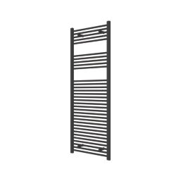 Flomasta 1600mm x 600mm 2783BTU Black Flat  Towel Radiator