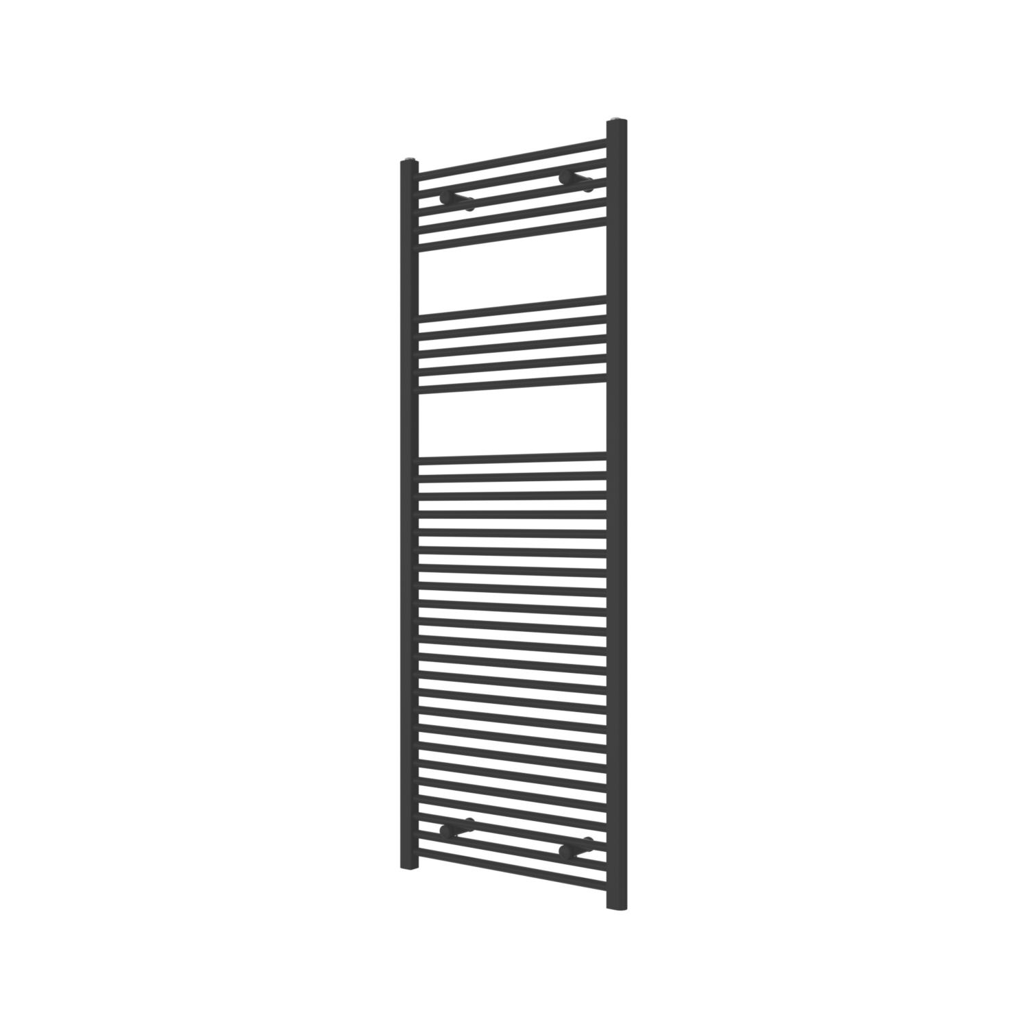 Flomasta 1600mm x 600mm 2783BTU Black Flat Towel Radiator (959TF)