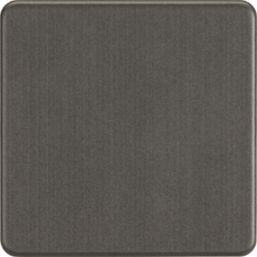 Knightsbridge  1-Gang Blanking Plate Smoked Bronze