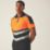 Regatta Hi-Vis X-Pro Polo Shirt Black/Orange 3X Large 51" Chest