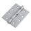 Smith & Locke  Satin Chrome Grade 11 Fire Rated Door Hinges 102mm x 76mm 15 Pack