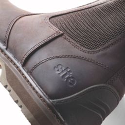 Site Prairie Size 11 Brown Water Resistant Steel Toe Cap Safety Dealer Boots Screwfix