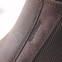 Site Prairie Size 11  Brown Water-Resistant Steel Toe Cap Safety Dealer Boots