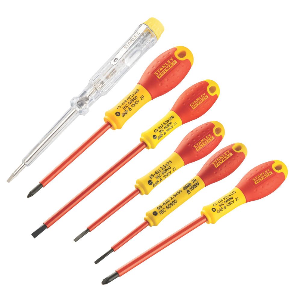 Stanley FatMax 0-65-443 Mixed VDE Screwdrivers 6 Piece Set