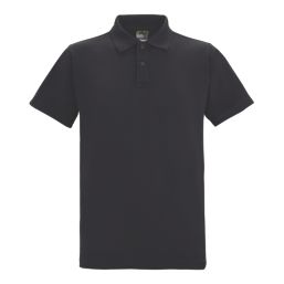 Regatta Pro 50 / 50 Pique Polo Shirt Black 2X Large 50.4" Chest