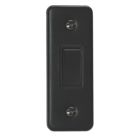 Varilight  10A 1-Gang 2-Way Light Switch  Matt Black