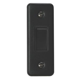 Varilight  10A 1-Gang 2-Way Light Switch  Matt Black