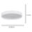 Eglo Idun-E LED Ceiling Light White 17W 2000lm