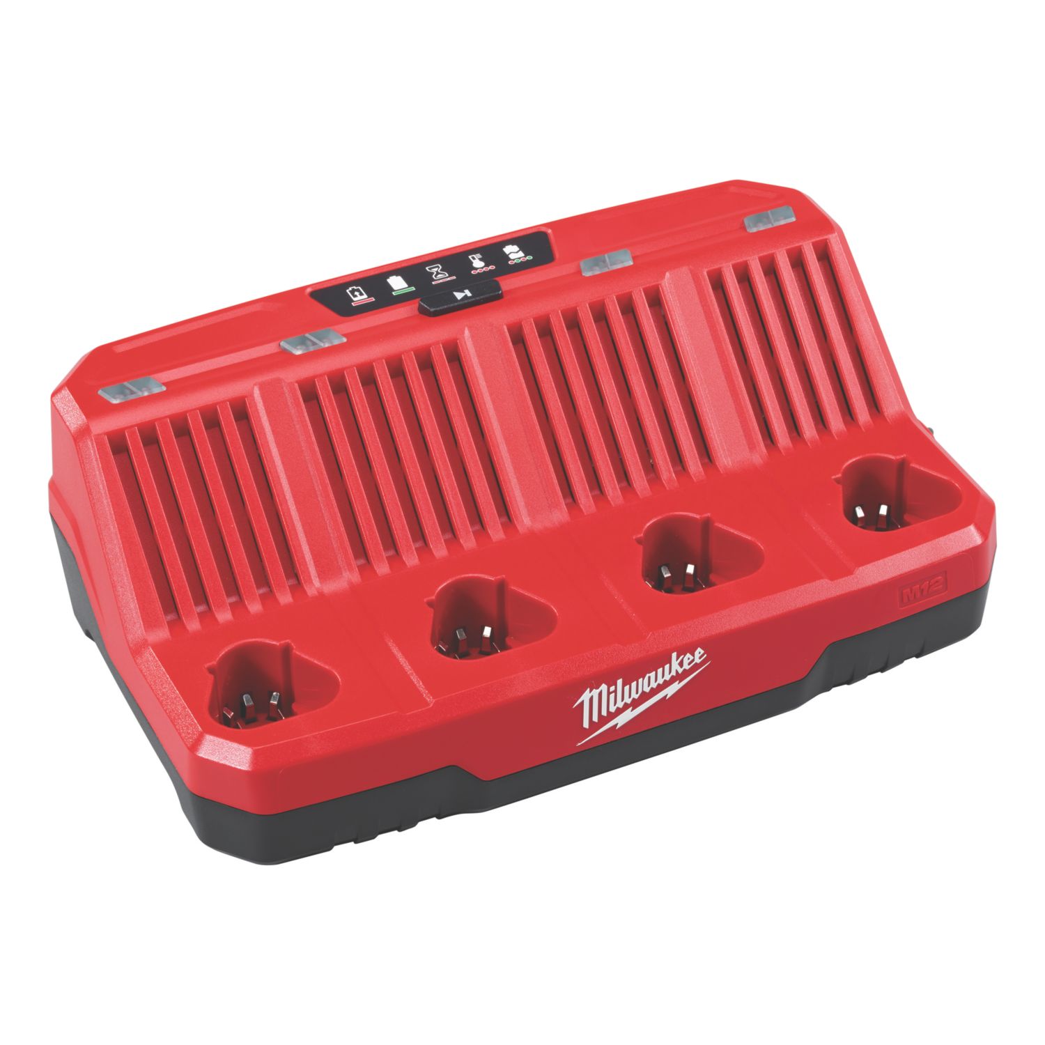 Milwaukee M12 C4 12V Li-Ion RedLithium 4-Bay Multi-Charger (960HF)