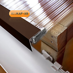 ALUKAP-XR Brown 16mm End Stop Bar 2400mm x 38mm
