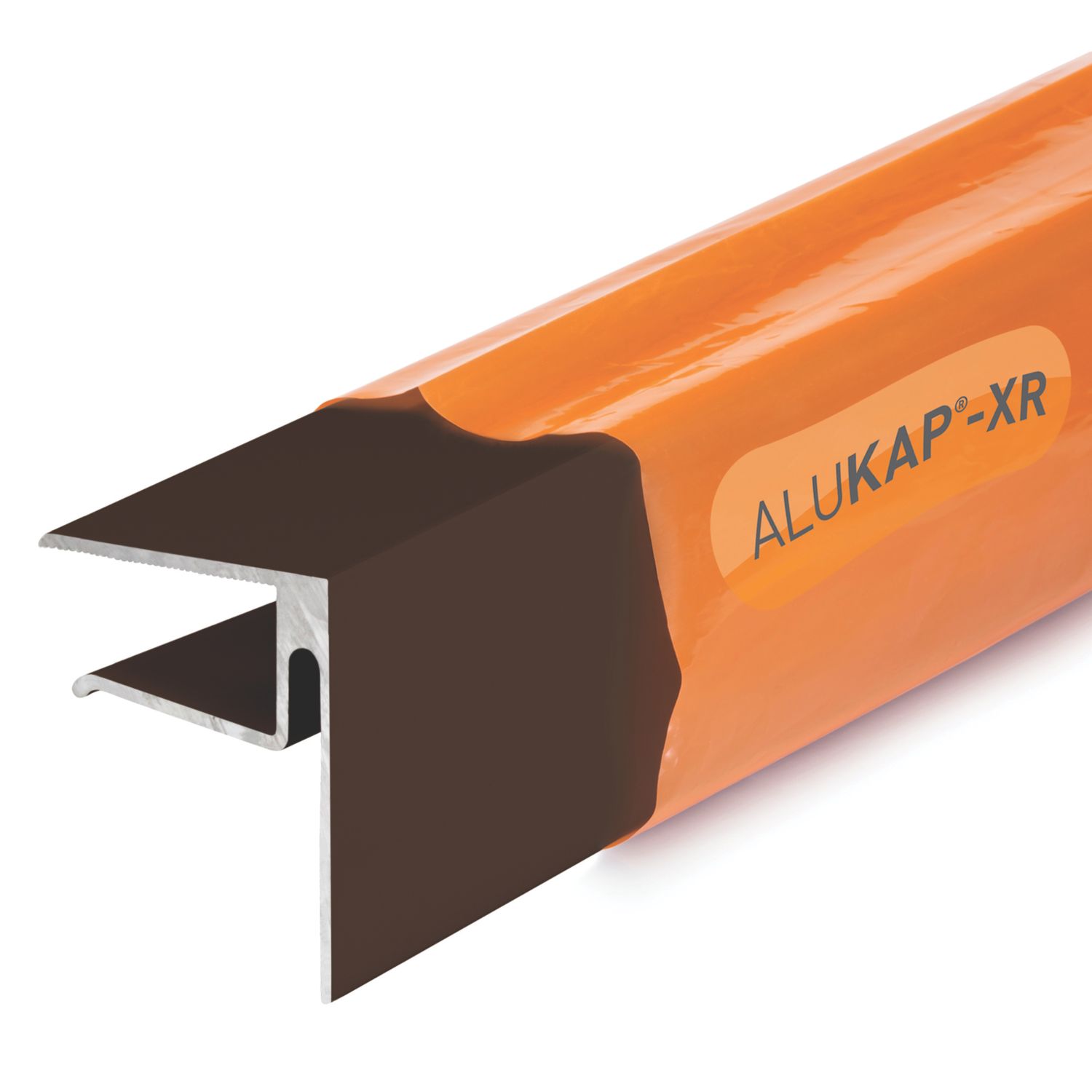 ALUKAP-XR Brown 16mm End Stop Bar 2400mm x 38mm (960JC)