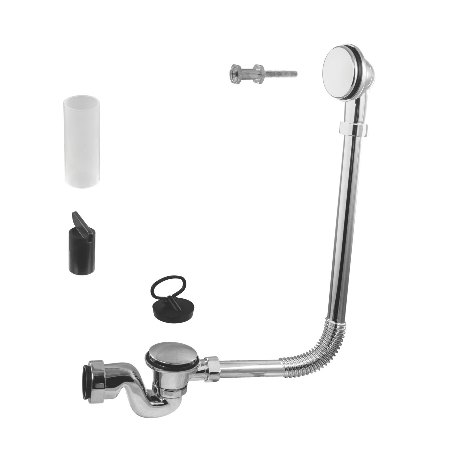McAlpine Bath Trap and Overflow with Waste Chrome 70mm (960JG)