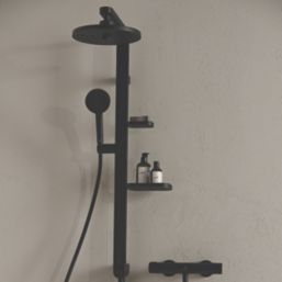 Ideal Standard Alu+ Fixed Rain Shower Head Silk Black 260mm