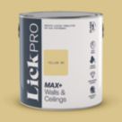 LickPro Max+ 2.5Ltr Yellow 09 Eggshell Emulsion  Paint