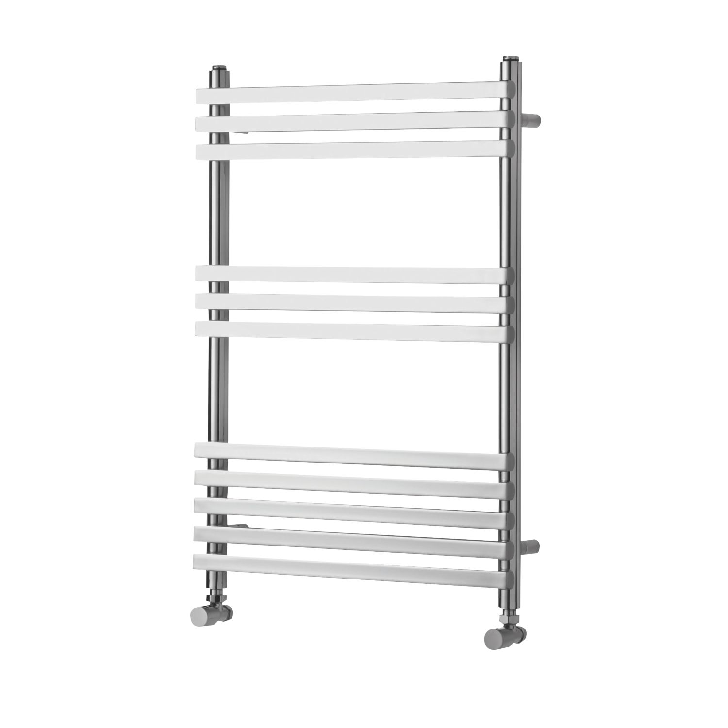 Towelrads 750mm x 500mm 808BTU Chrome Flat Designer Towel Radiator (960RY)