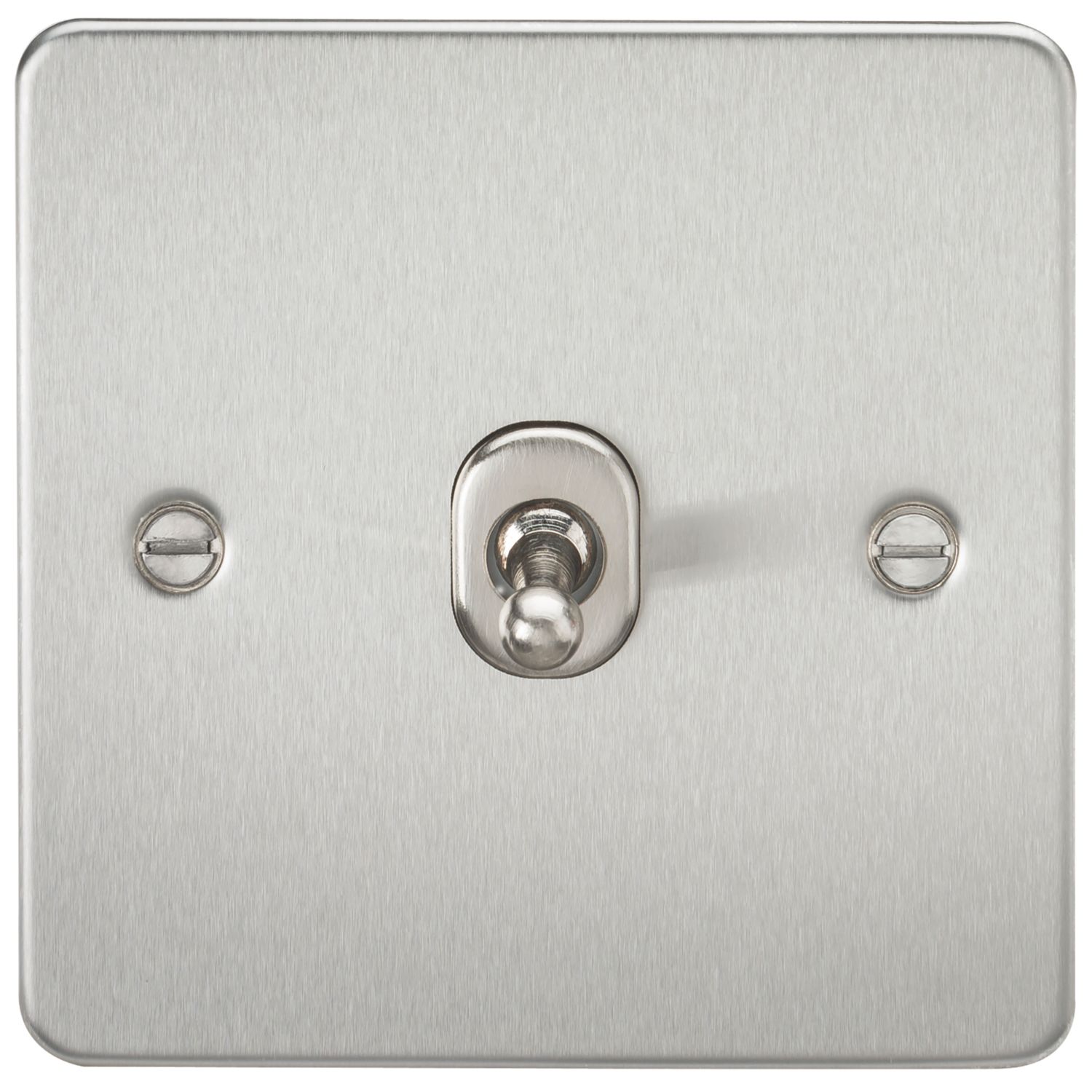 Knightsbridge 10AX 1-Gang 2-Way Light Switch Brushed Chrome (960TX)