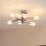 Quay Design Olivia LED 6-Light Semi-Flush Ceiling Light Chrome 12W 200lm