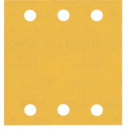 Bosch Expert C470 240 Grit 6-Hole Punched Multi-Material Sanding Sheets 115mm x 107mm 10 Pack